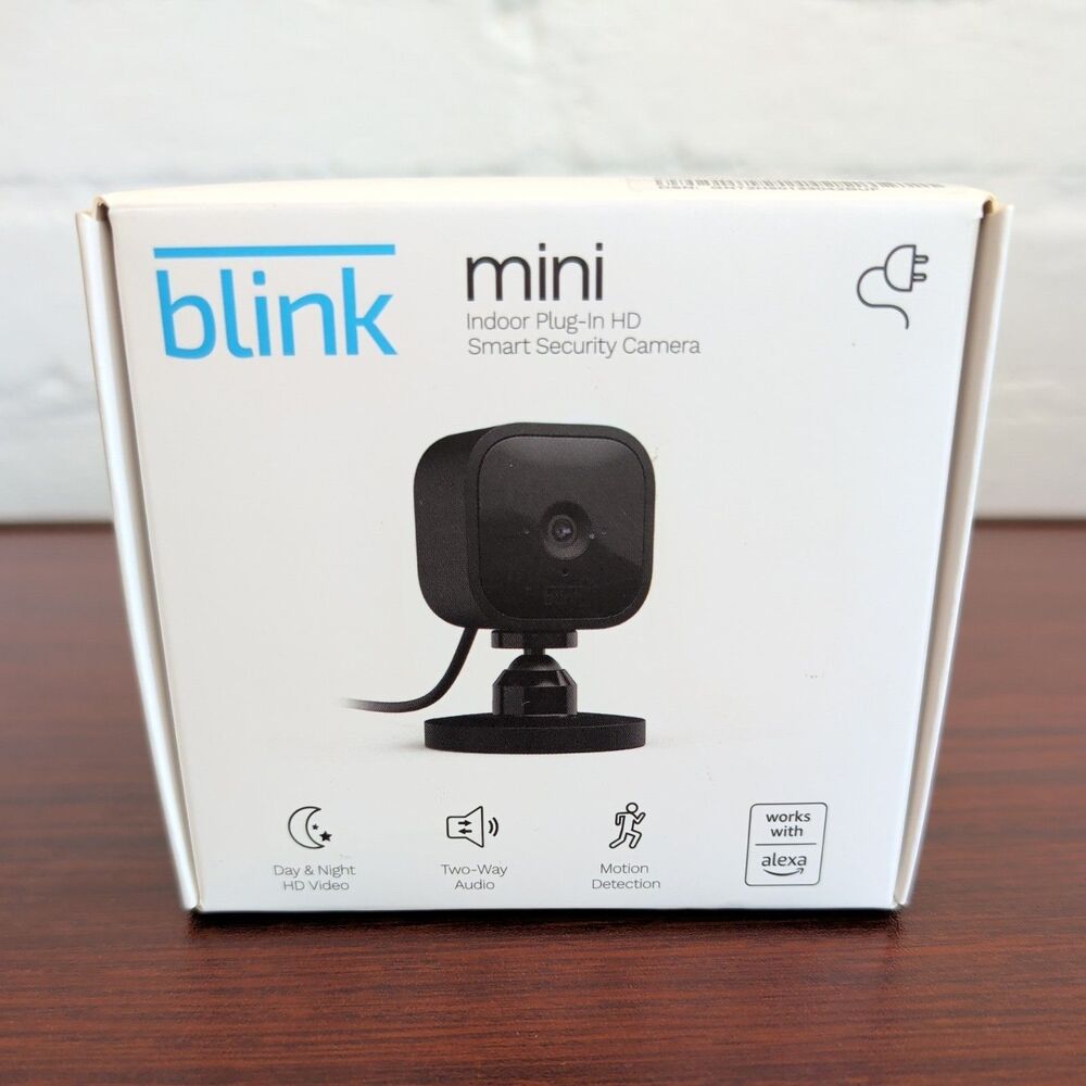 Brand New Blink Mini Indoor HD Security Camera 1080P Wi-Fi BCM00300UB